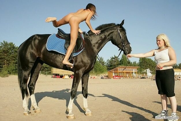 Ride on horseback - Health and well-being are enhanced through naturism and nudism
