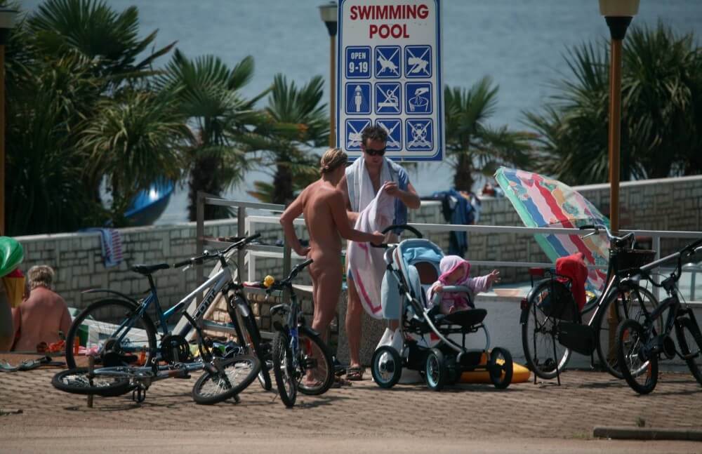 Poolside Camp Gathering pics - One of the most striking examples of naturism