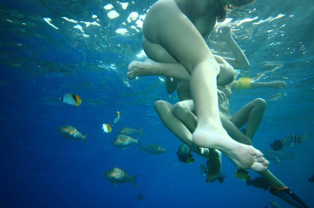 Egyptian Snorkelers Part - People find in this a way to understand that the naked body is part of nature and its beauty