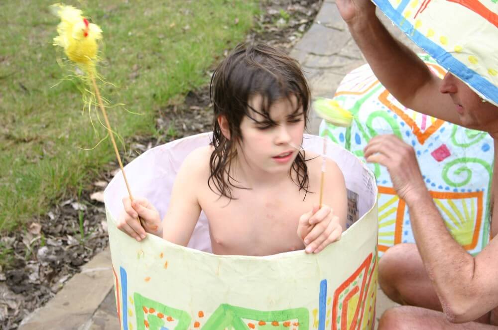 Easter 2X Eggs Outdoors photos - Naturists value tranquility and peace