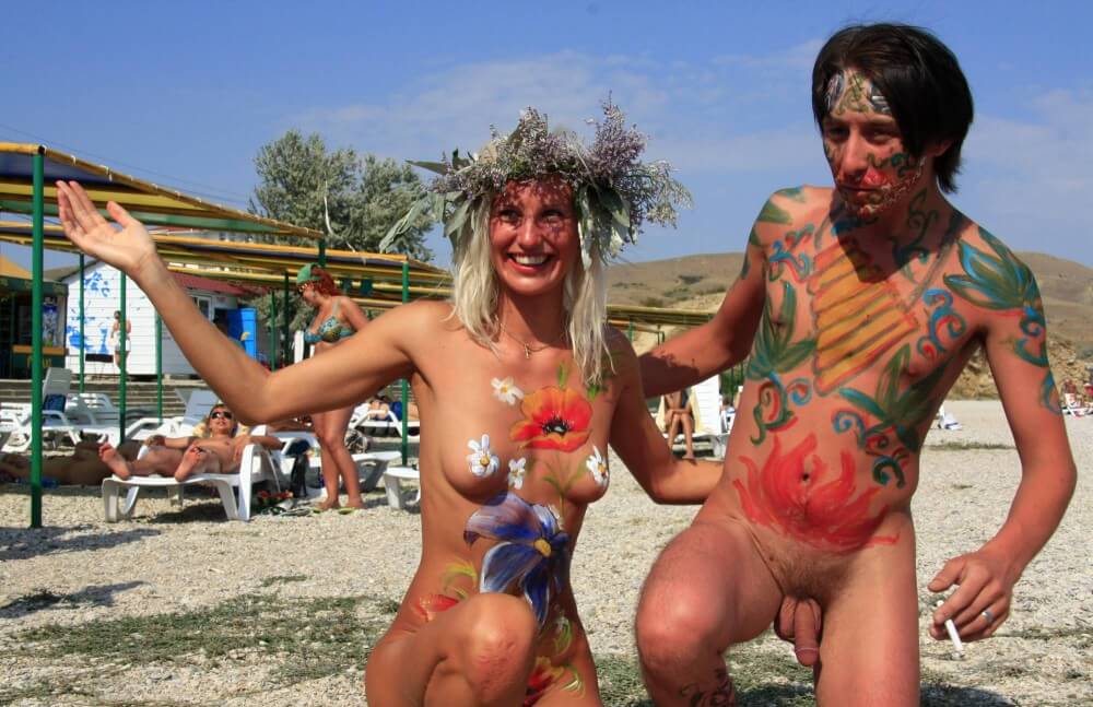 Sand Beach Goddess Two pics - Nudism fosters trust and mutual understanding