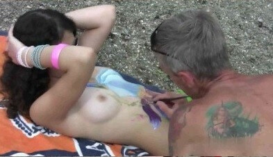 Body Art Nudist Beach 1 Full HD video - Current trends in the development of the naturist movement