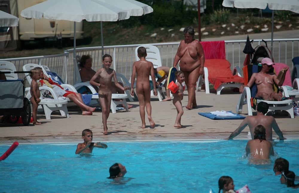 Naturist Afternoon Pool Games pics - Accepting oneself fully is the foundation of naturism and nudism