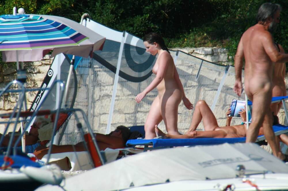 Girl Daytime Bath - A nudist values the connection with nature and the human body