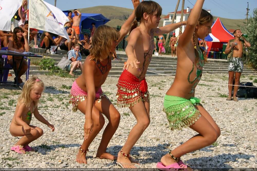 Festival and dancing photos - A nudist values inner balance and peace of mind