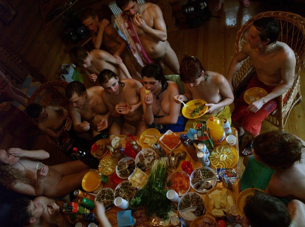 Family Valentines Dinning pics - Being oneself and accepting ones body as core principles of naturism and nudism