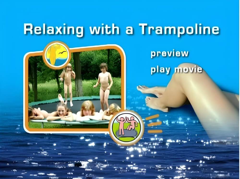 Naturist Freedom: Relaxing with a trampoline DVD - The idea of personal freedom and self-acceptance is important in our nudist community
