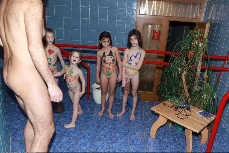 Aquatic Exercise Day photos - Active naturists on vacation