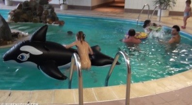 Naturism - Indoor dolphin ride Full HD upd - Nudity is seen as a natural and beautiful aspect of life