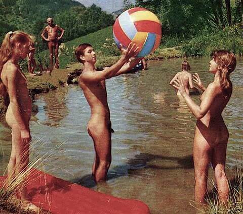 Vintage nudism photos - A naked persons soul is visible through their body