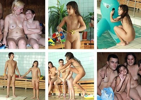 Pool and a sauna photo gallery - Home naturism in all its glory