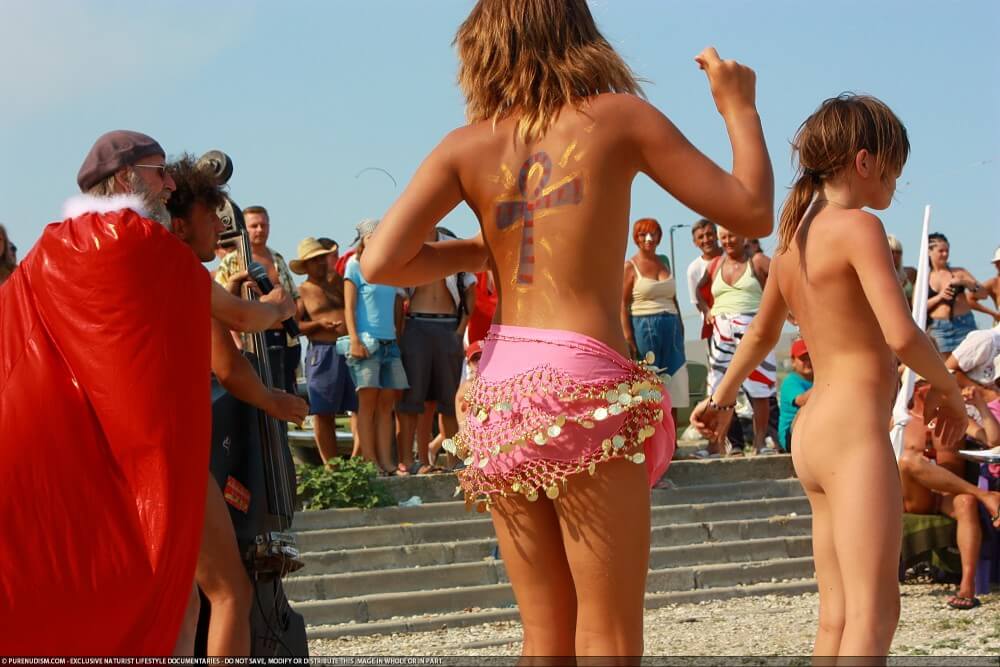 Colorful Carnival Dancing photos - Home naturism in all its glory